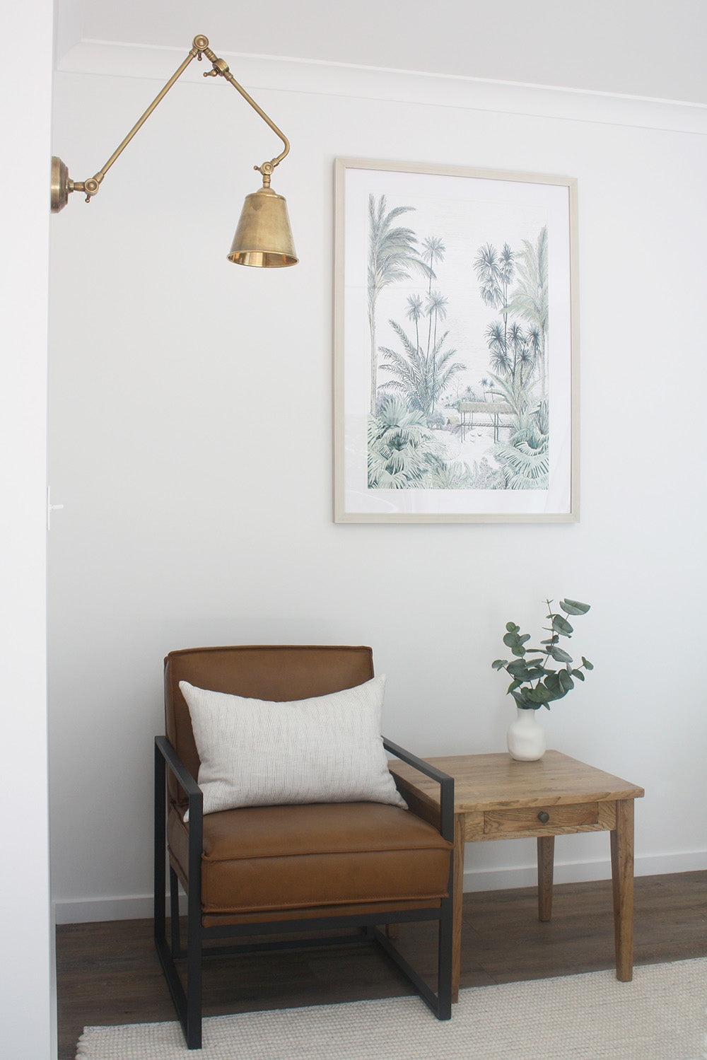 Cromwell Brass Adjustable Wall Light - Emac & Lawton