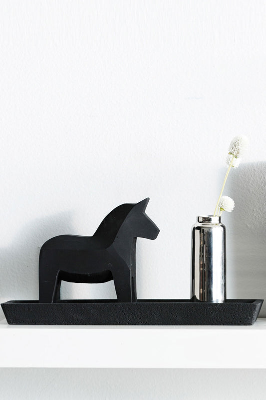 Concrete Rectangle Tray - Black