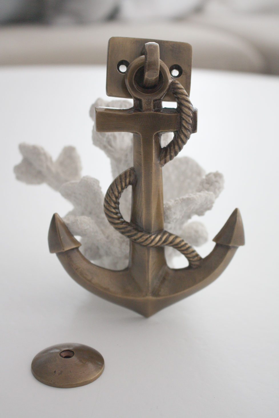 Brass Anchor Door Knocker