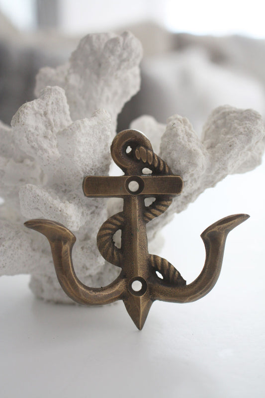 Brass Anchor Hook - Small