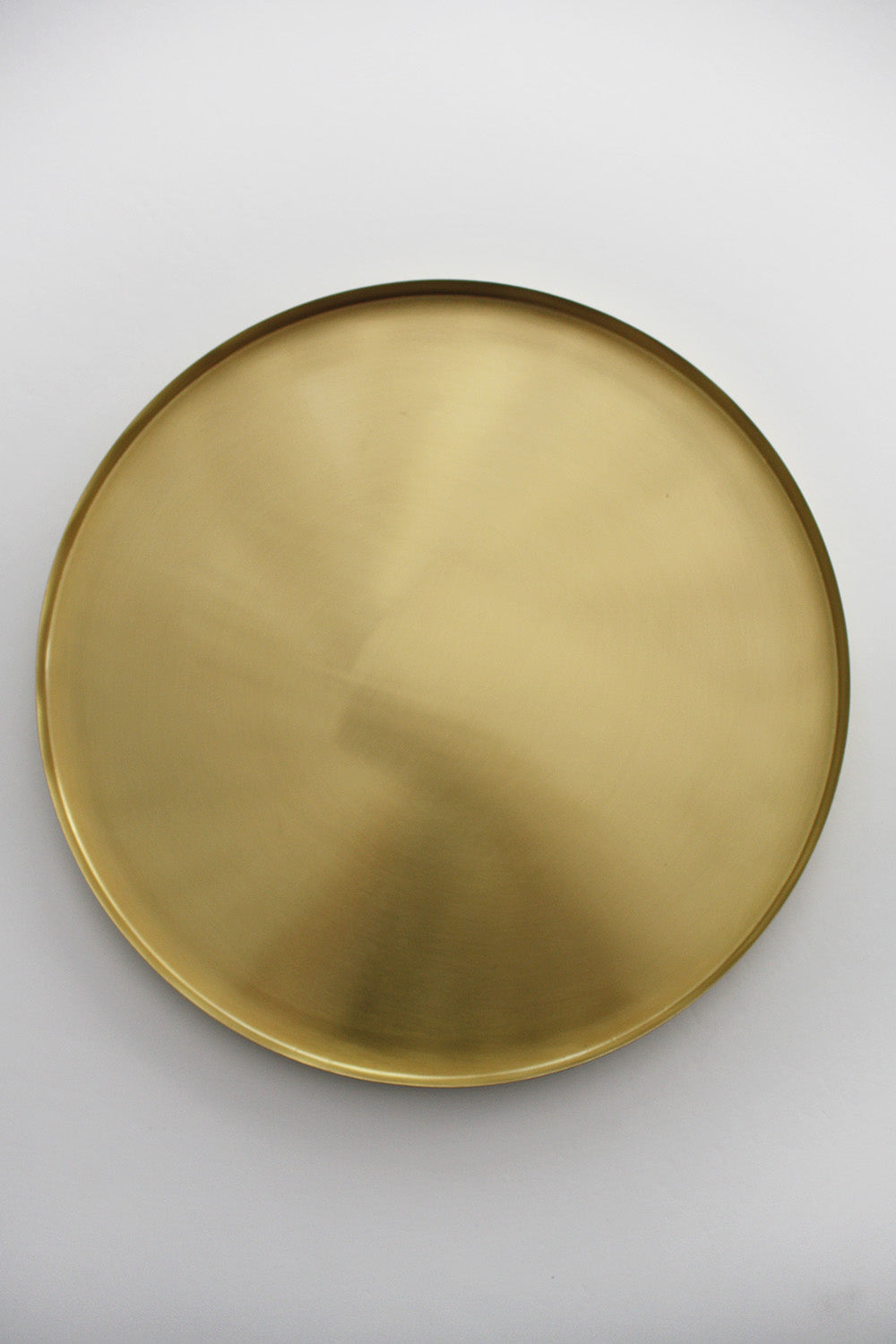 Brass Large Round Tray 35cm