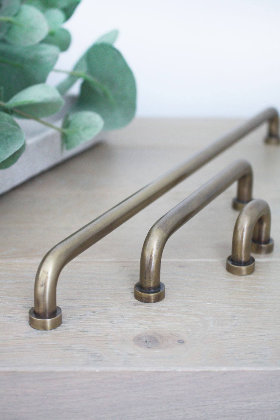 Brass Hemingway Cabinet Handle 33cm