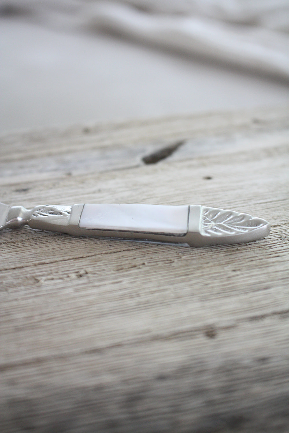 Pate Knife / Spreader with Mother of Pearl Inlay