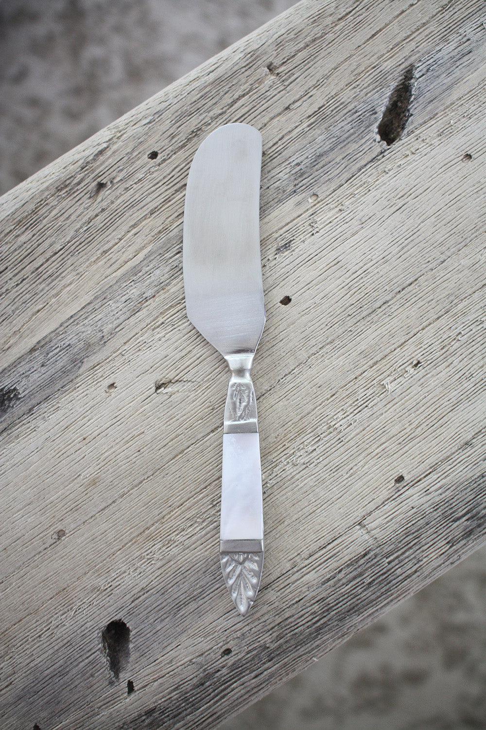 Pate Knife / Spreader with Mother of Pearl Inlay
