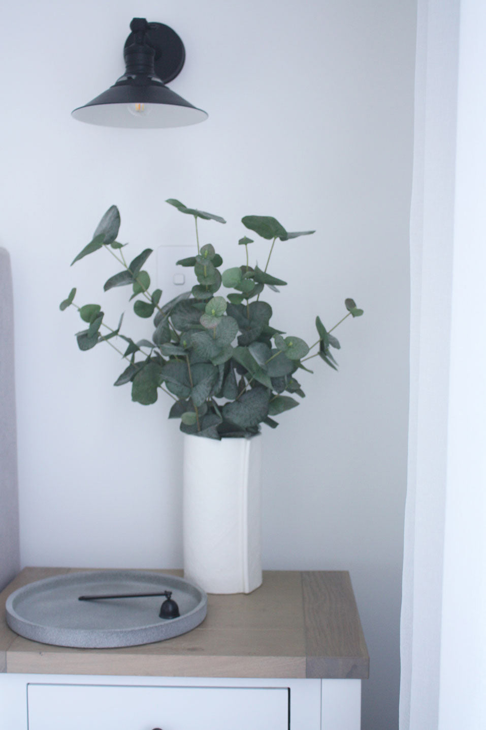 Concrete Round Tray 30cm - Natural Grey