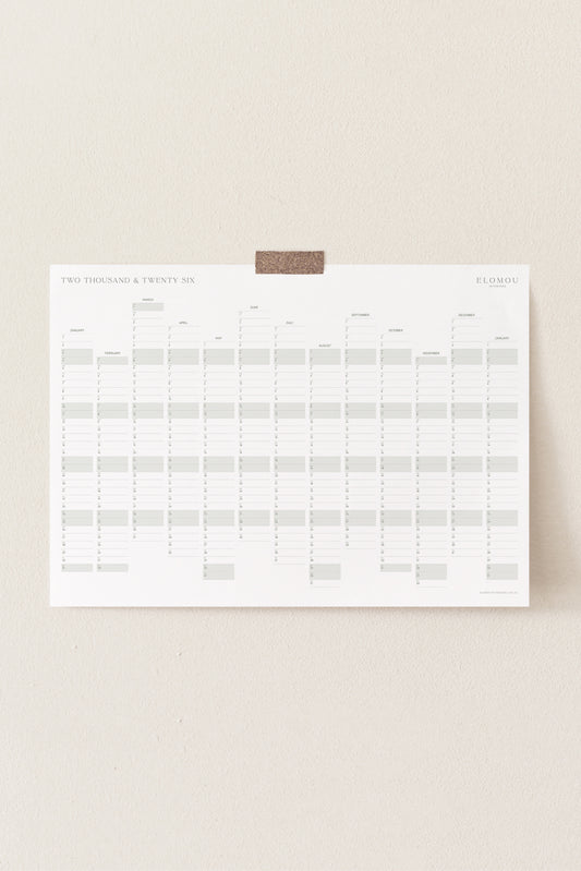 2026 Year Calendar A1 Size - PDF download - 13 months