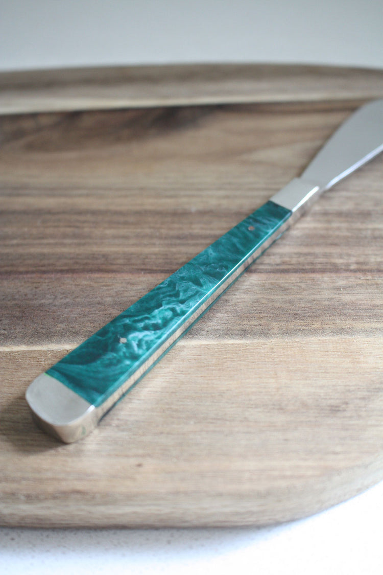 Pate Knife / Spreader Emerald Set of 3