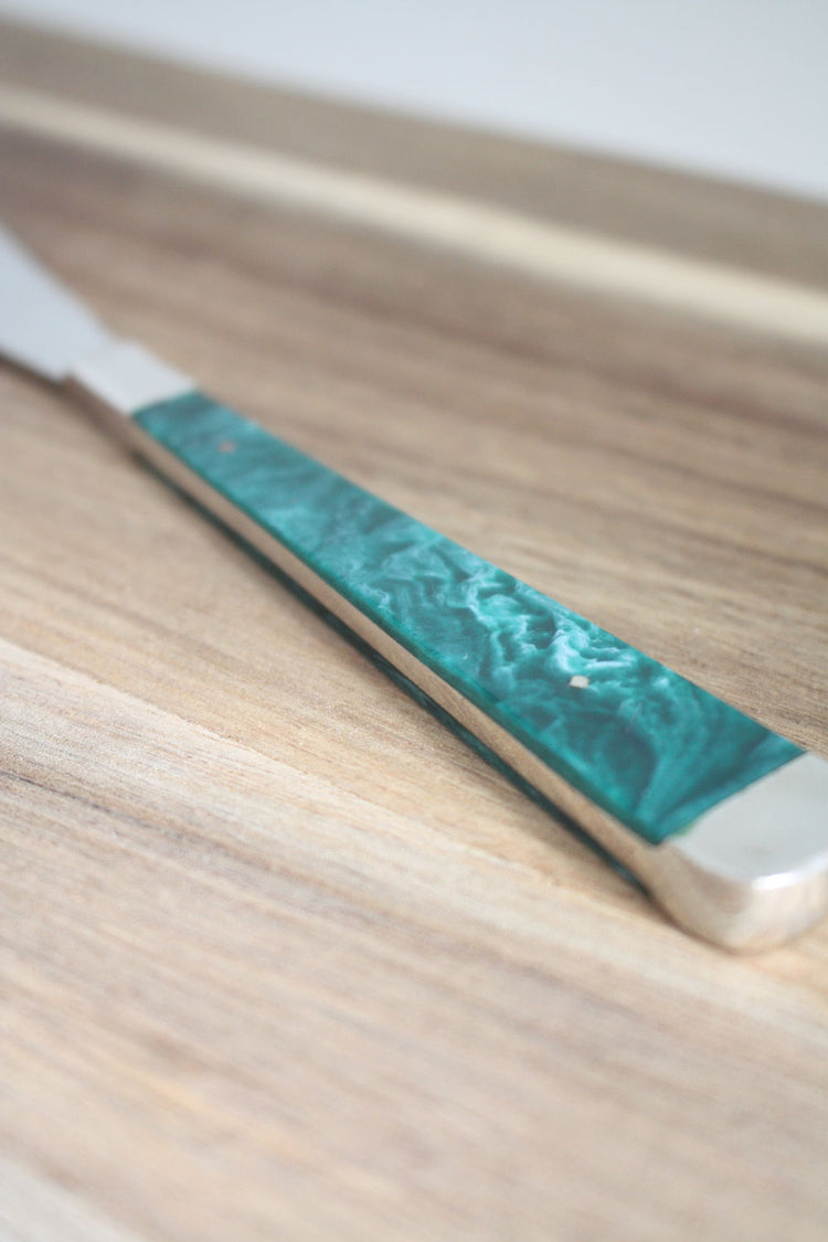 Pate Knife / Spreader Emerald Set of 3