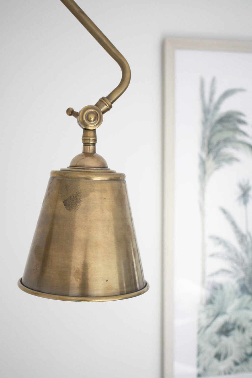 Cromwell Brass Adjustable Wall Light - Emac & Lawton
