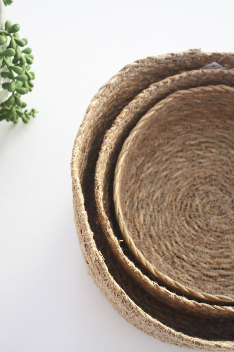 Set of 3 Seagrass Baskets