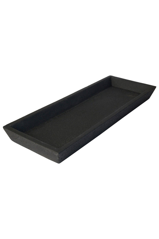 Concrete Rectangle Tray - Black