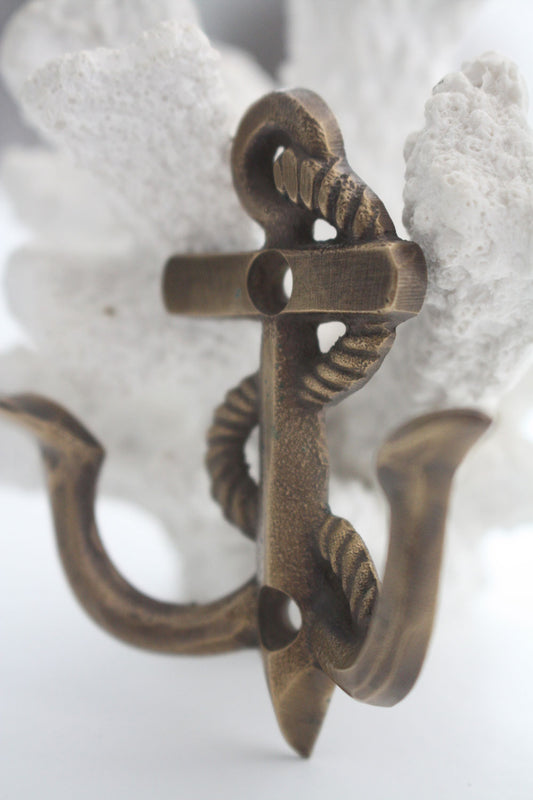 Brass Anchor Hook - Small