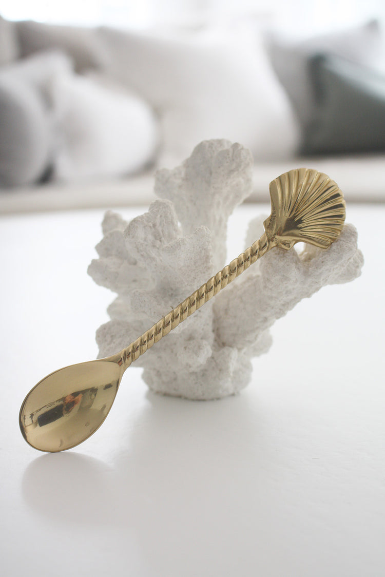 Brass Teaspoon - Shell