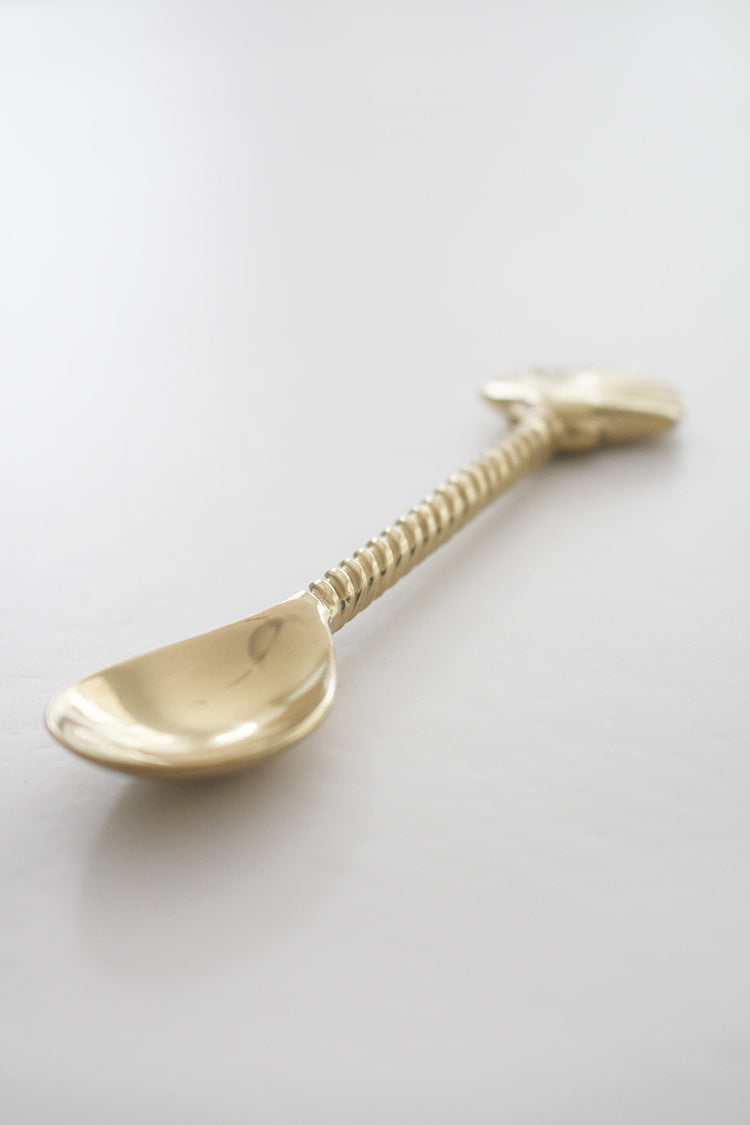 Brass Teaspoon - Shell