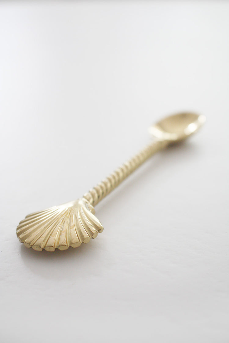 Brass Teaspoon - Shell