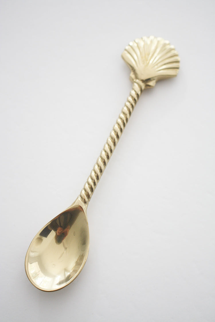 Brass Teaspoon - Shell