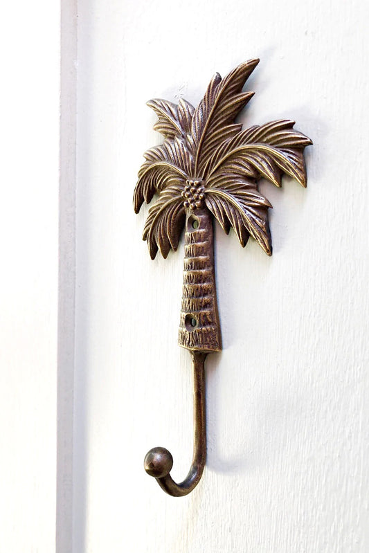 Brass Coconut Palm Tree Hook - Large