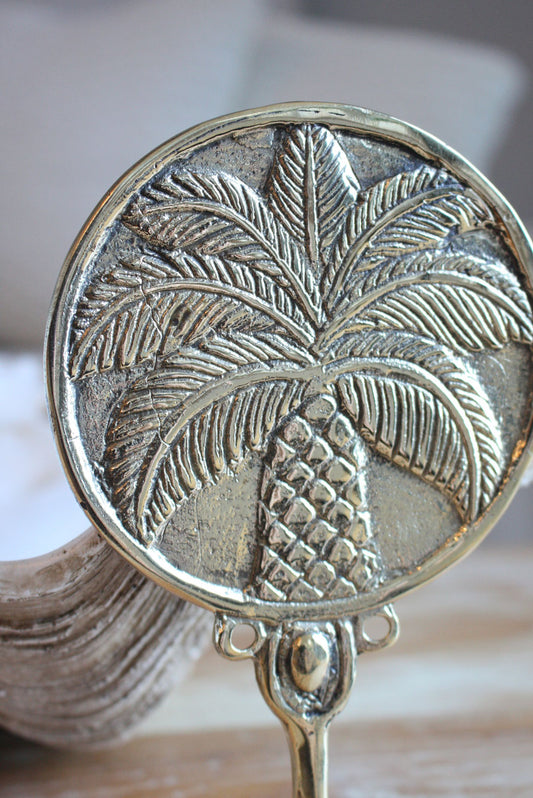 Brass Round Palm Hook - Polished