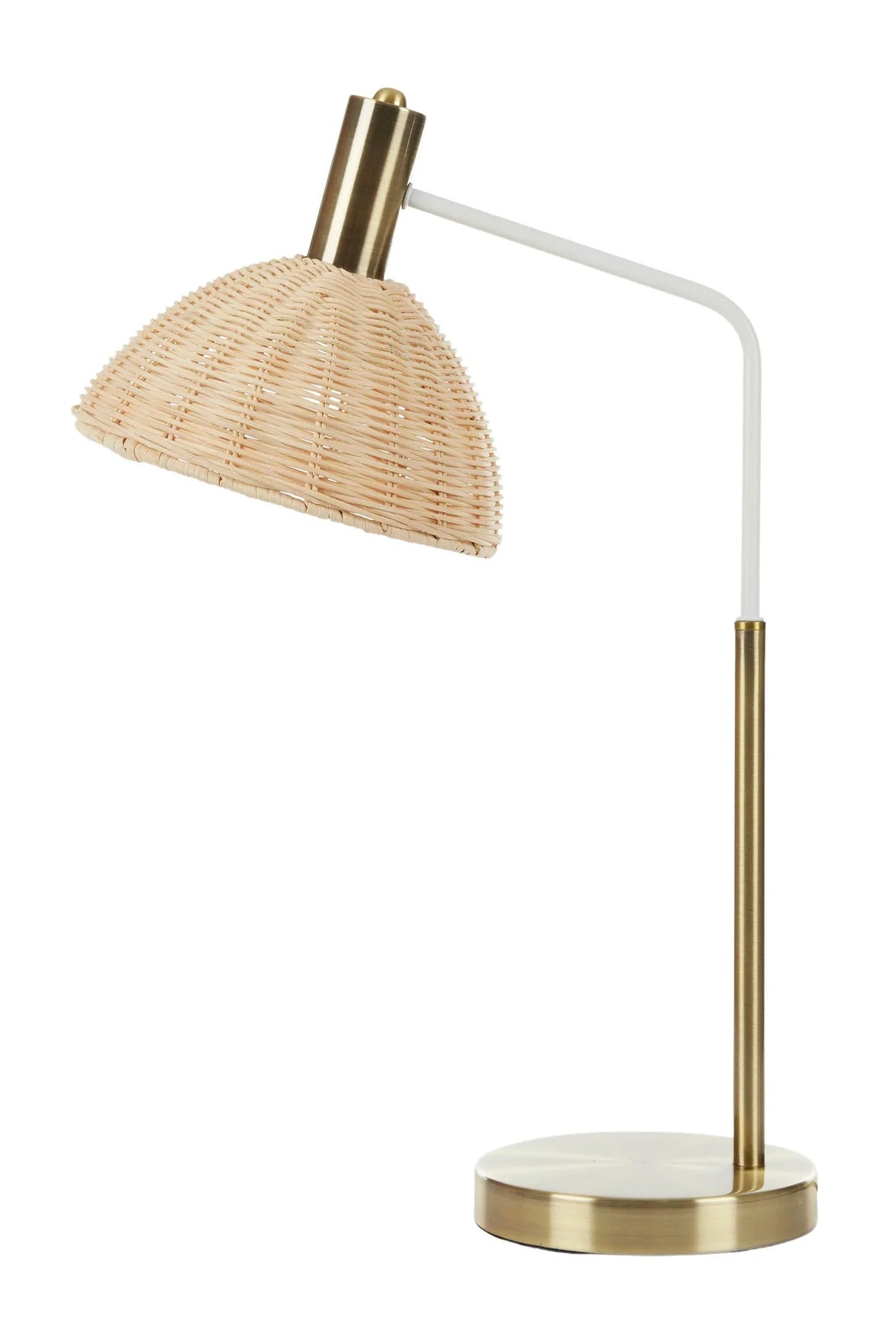 Camden Metal + Rattan Lamp