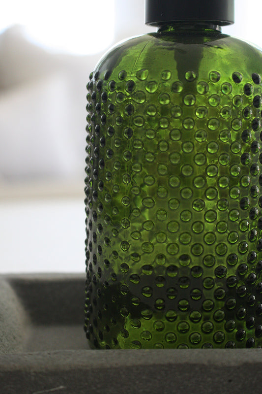 Darli Glass Soap Dispenser - Olive Green