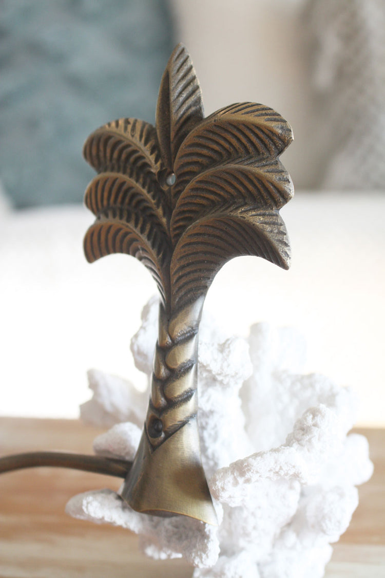 Brass Palm Tree Toilet Roll Holder