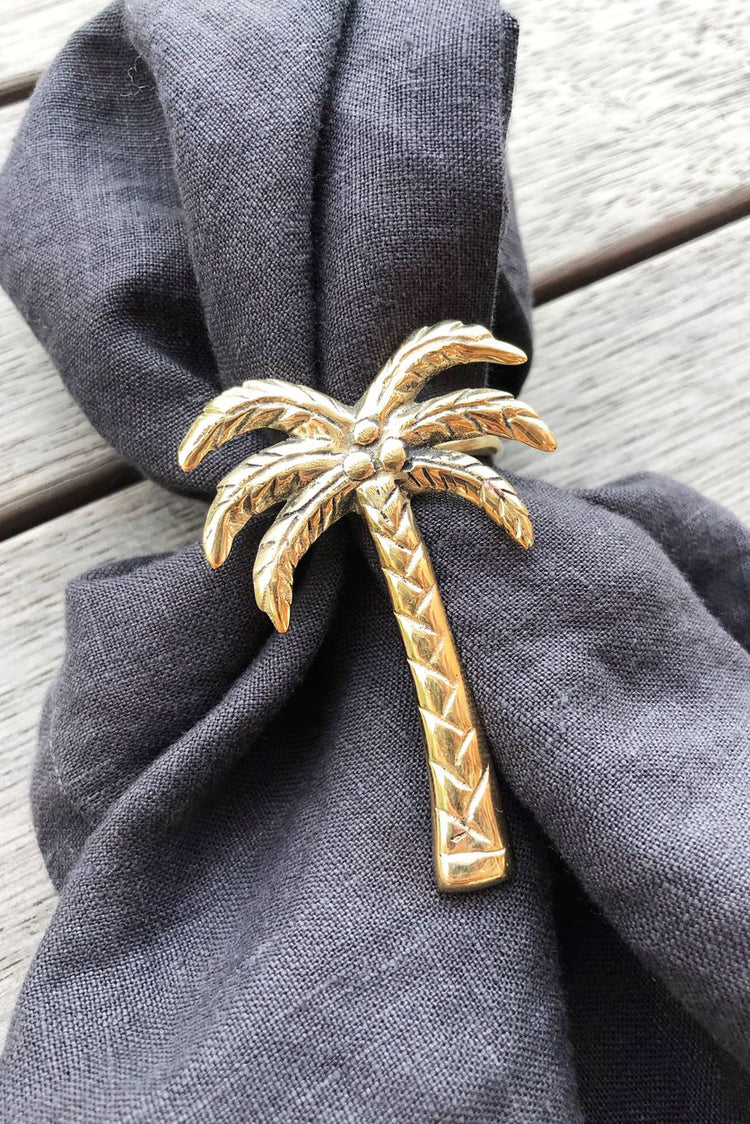 Brass Palm Tree Napkin Ring