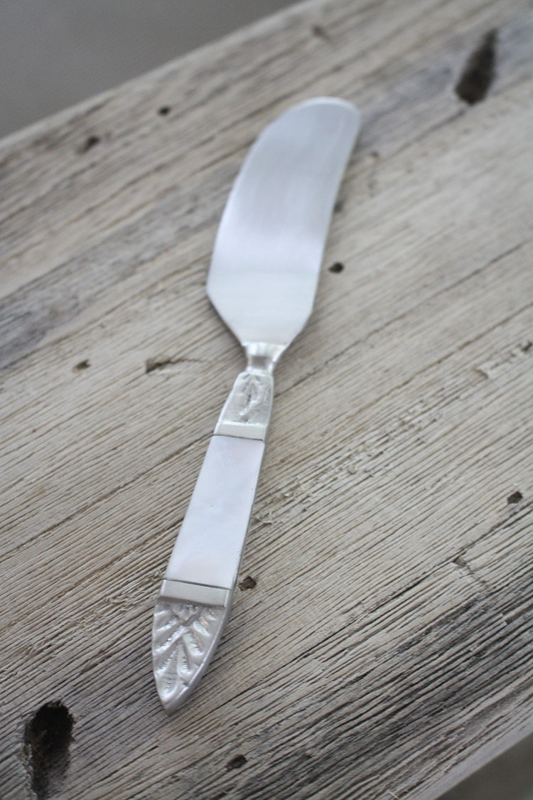 Pate Knife / Spreader with Mother of Pearl Inlay