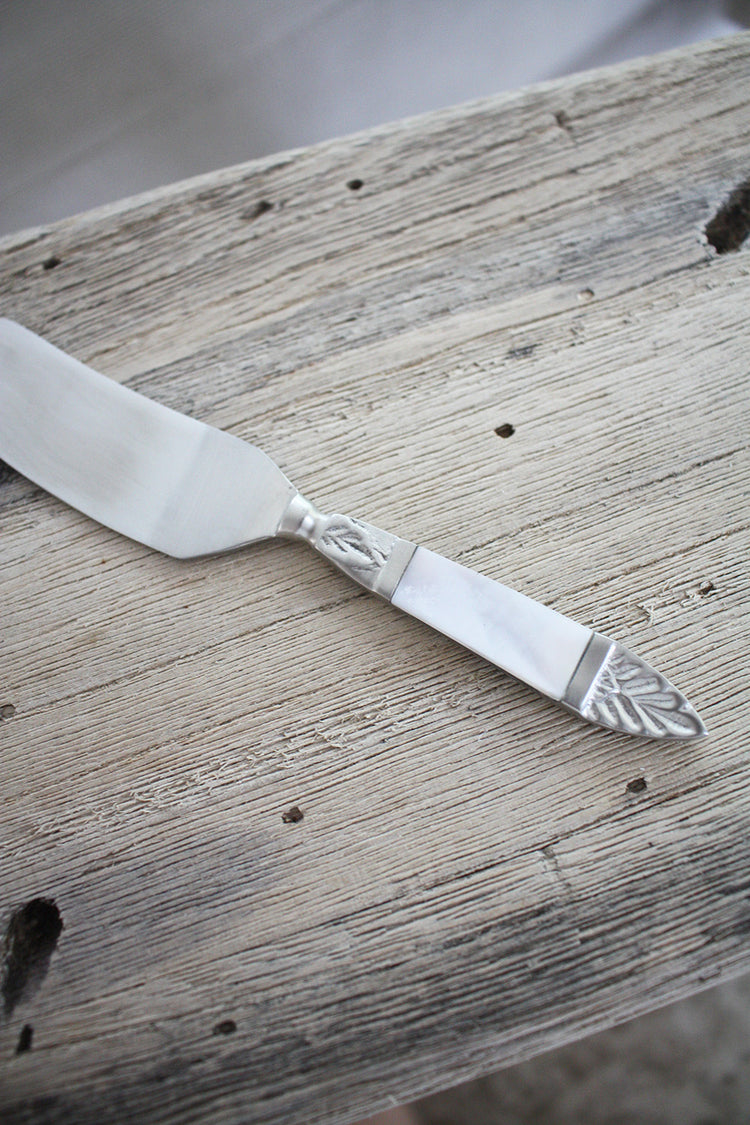 Pate Knife / Spreader with Mother of Pearl Inlay