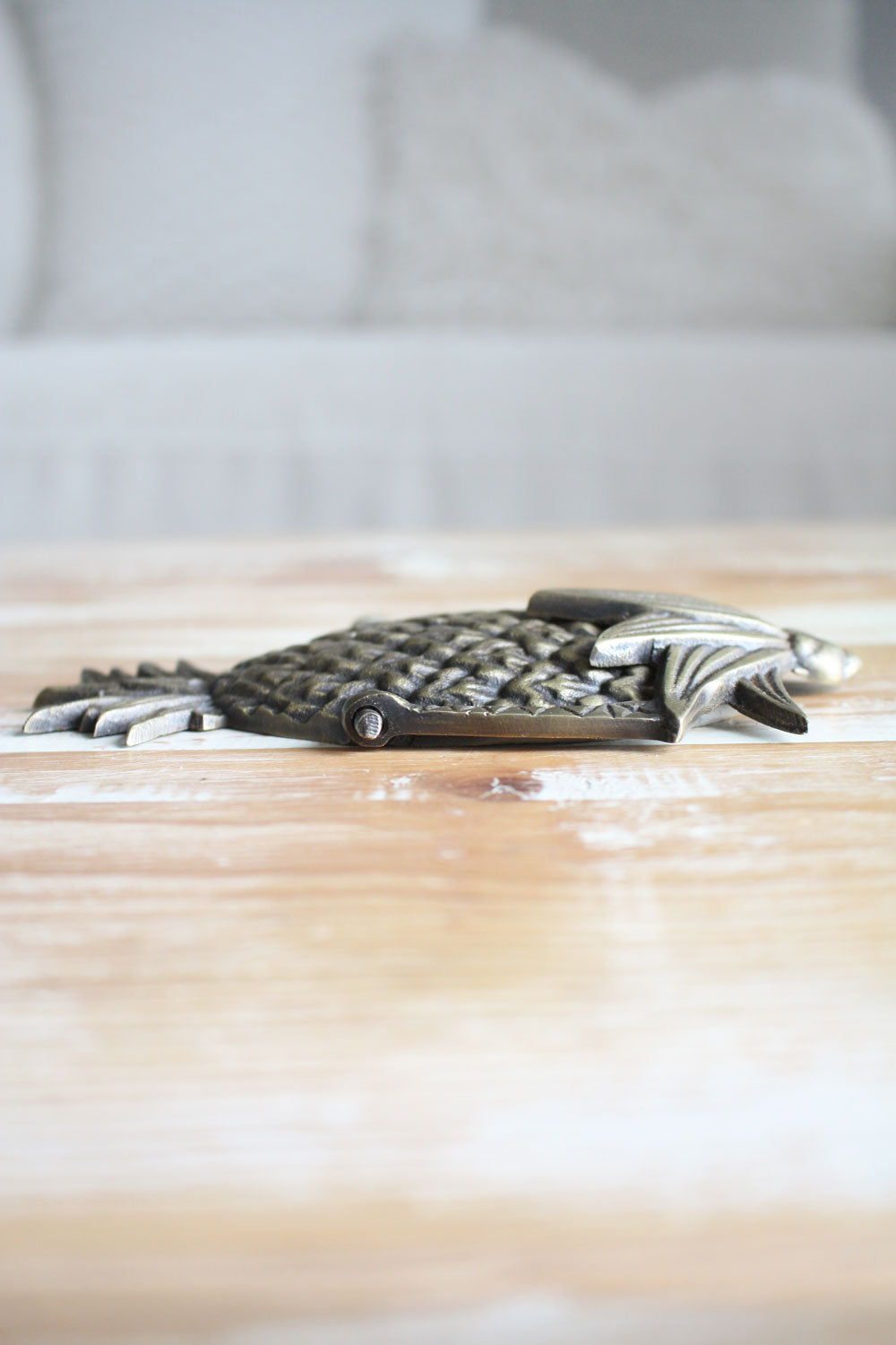 Brass Pineapple Door Knocker - Antiqued