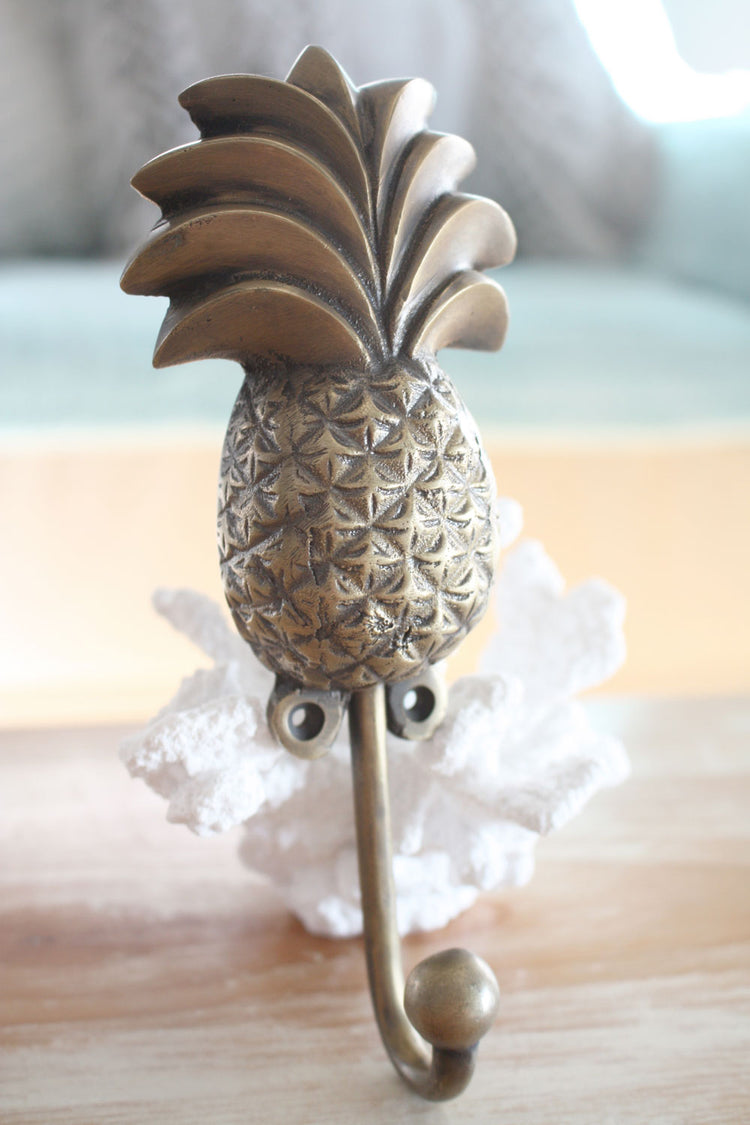 Brass Pineapple Hook - Large