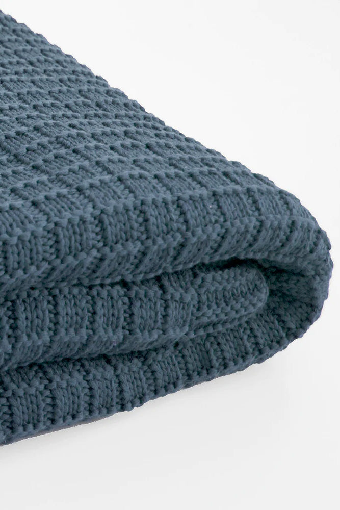 Throw - Tanami Cotton - Bluestone