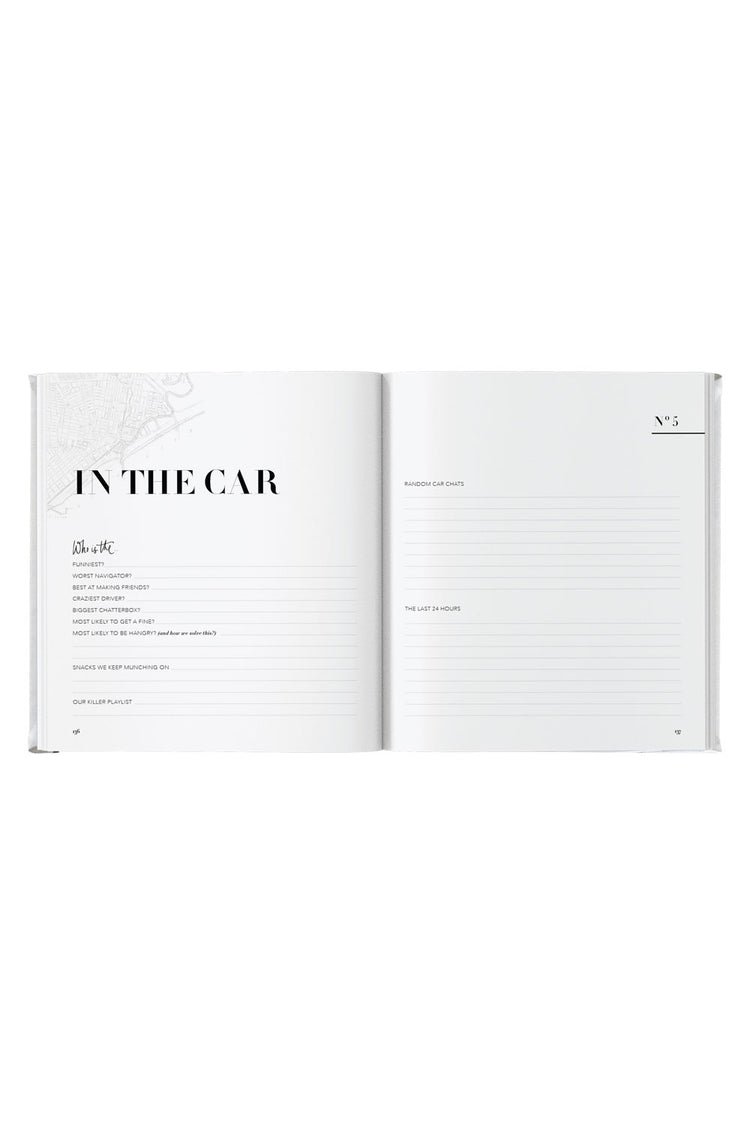 Journal - Life's a Road Trip - White Luxe