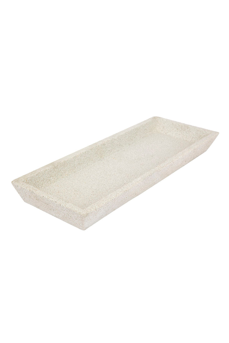 Concrete Rectangle Tray - Cream