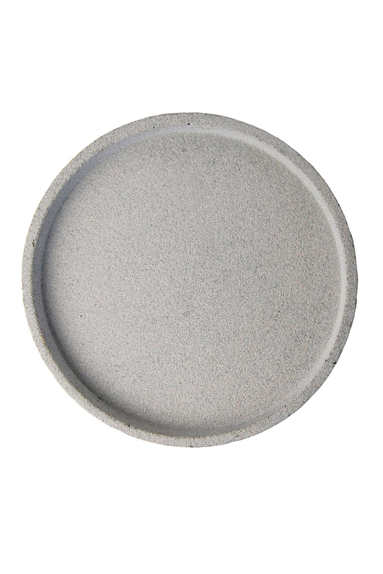 Concrete Round Tray 45cm - Natural Grey