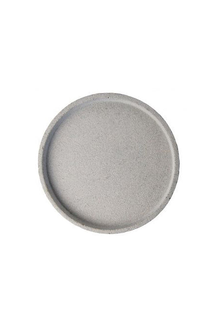 Concrete Round Tray 30cm - Natural Grey